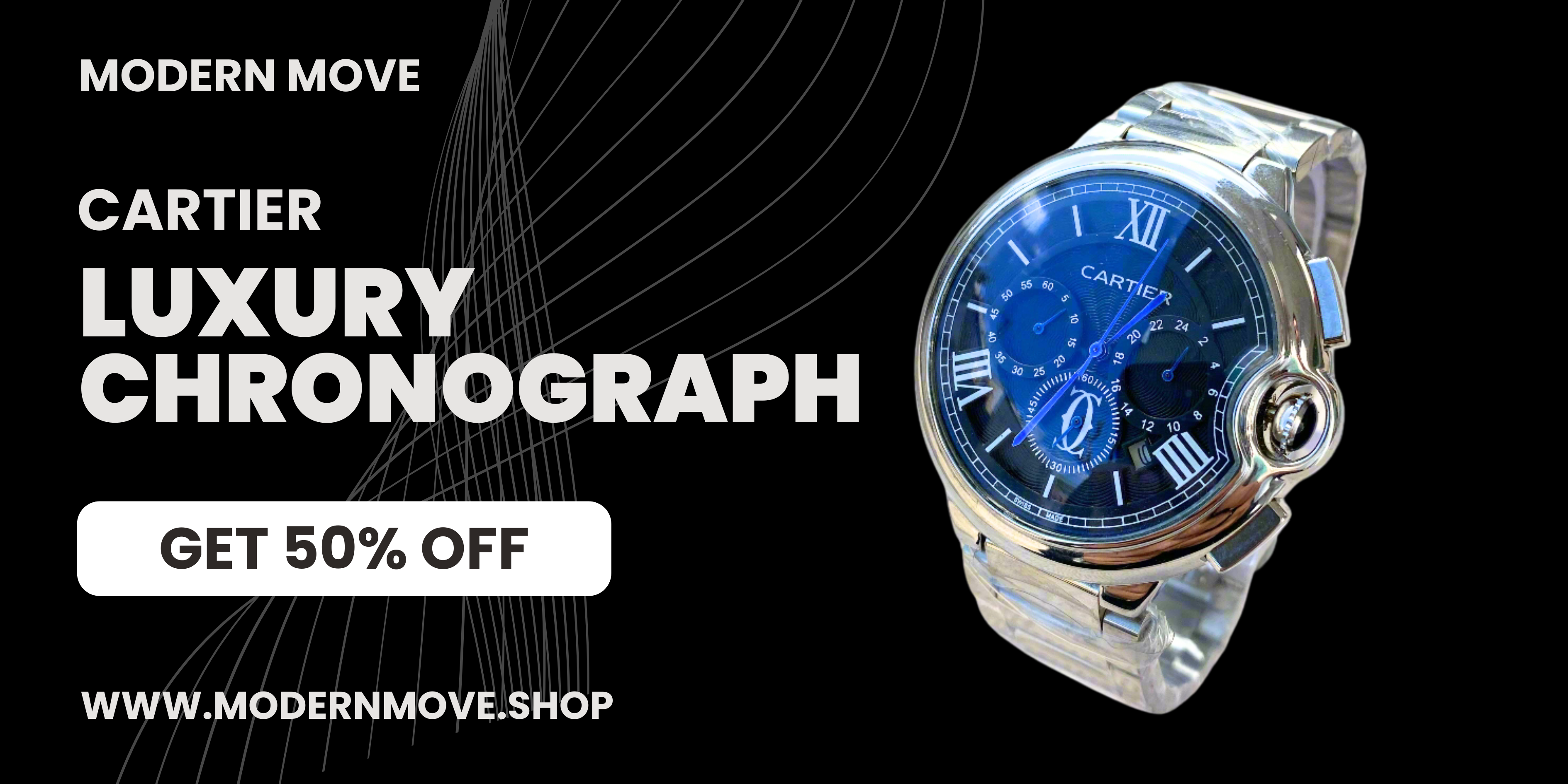 Load video: Modern Move Cartier Premium Chronograph